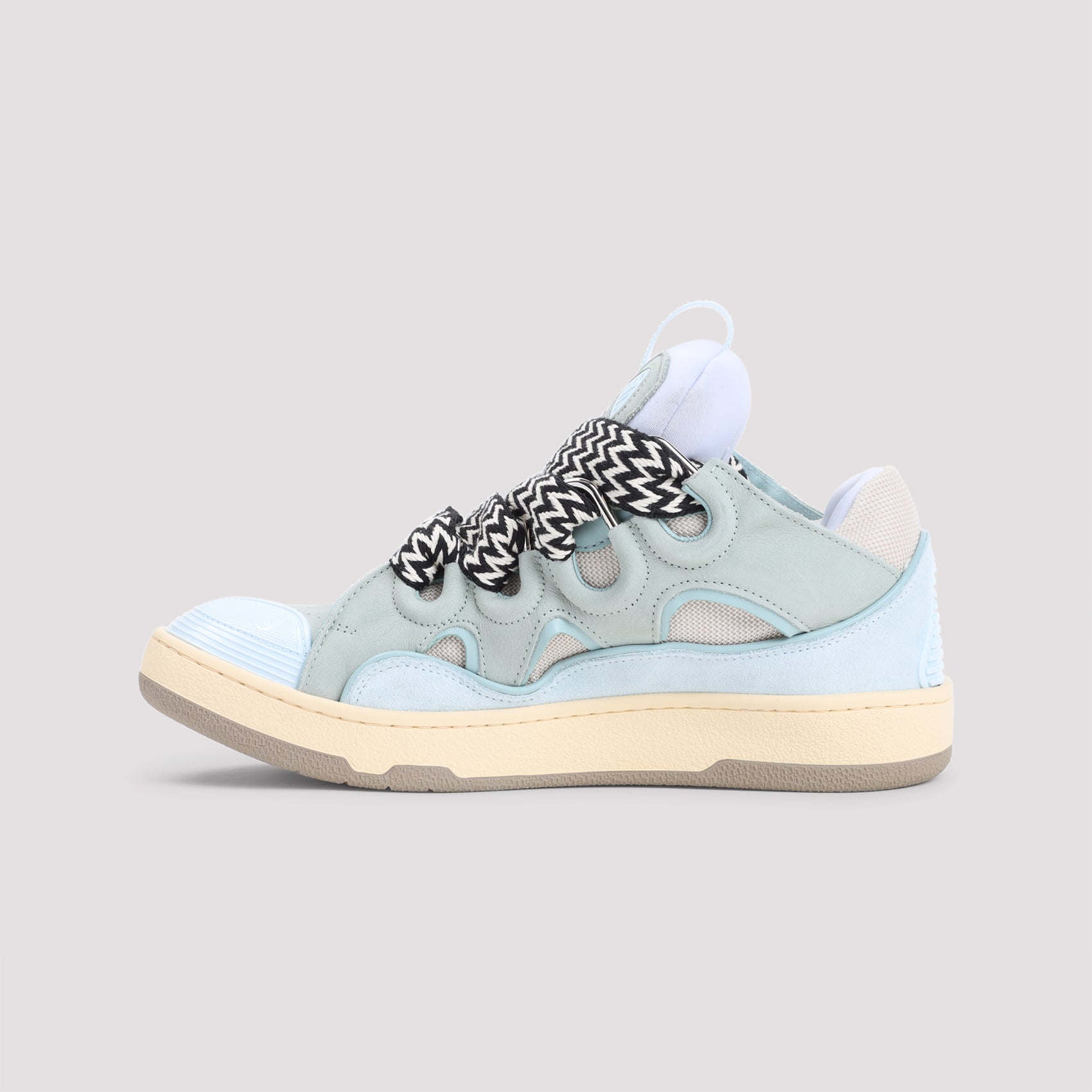 Suede Leather Curb Sneakers