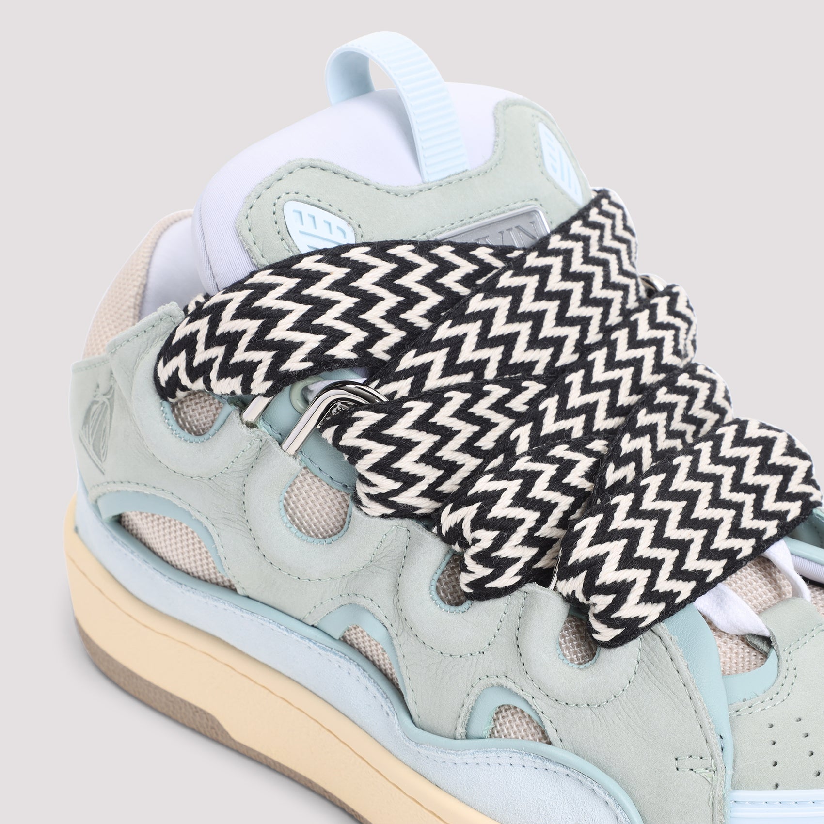 Suede Leather Curb Sneakers