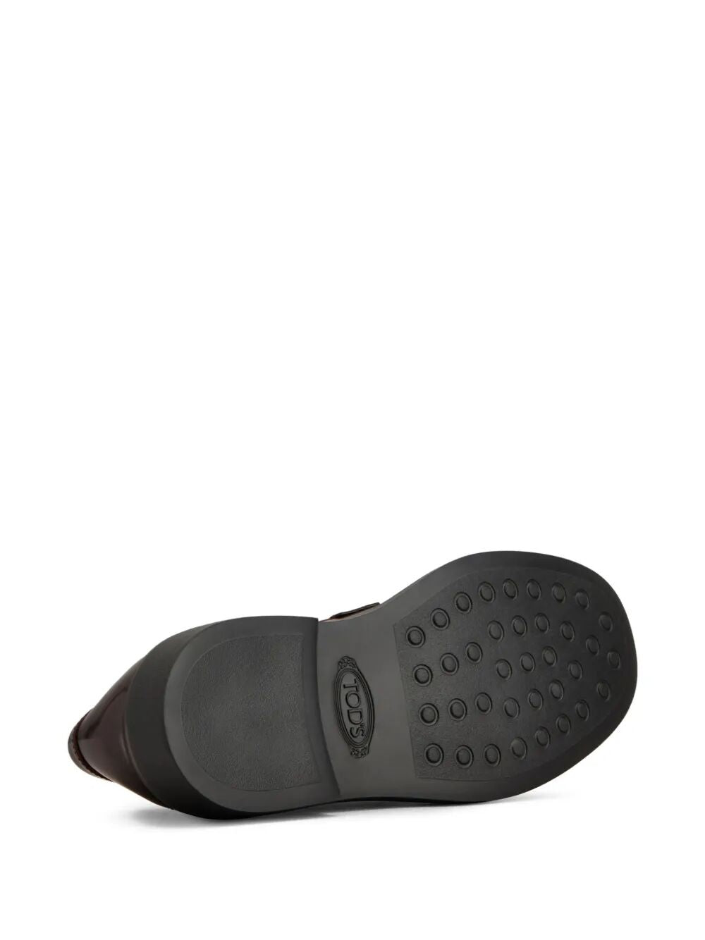 LEATHER LOAFERS WITH METAL BAR