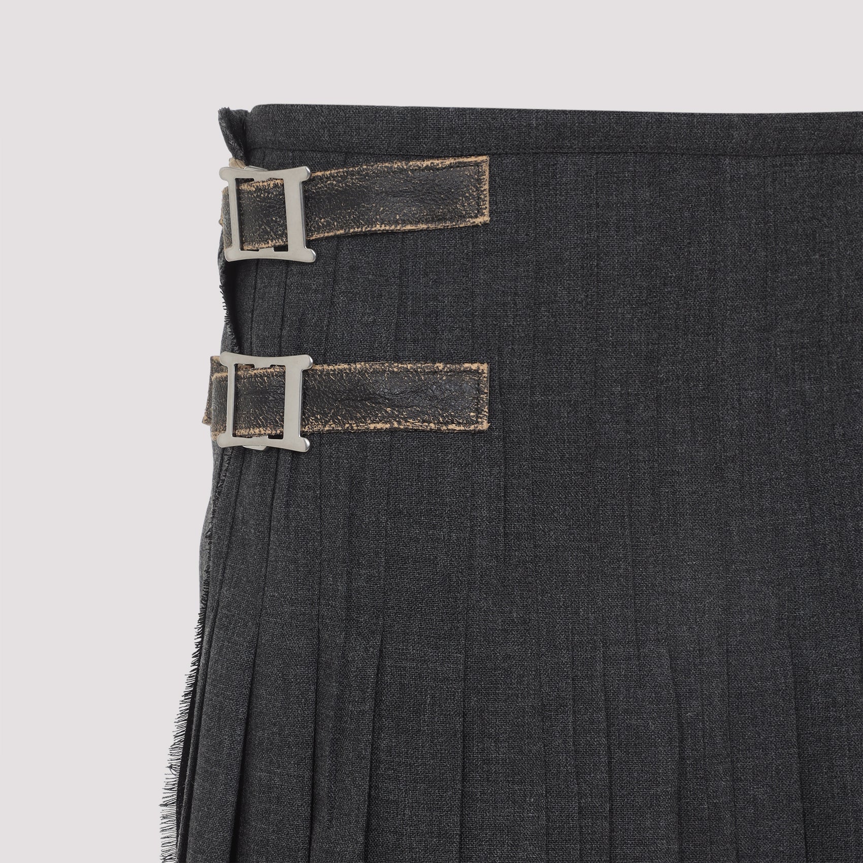 Virgin Wool Midi Skirt