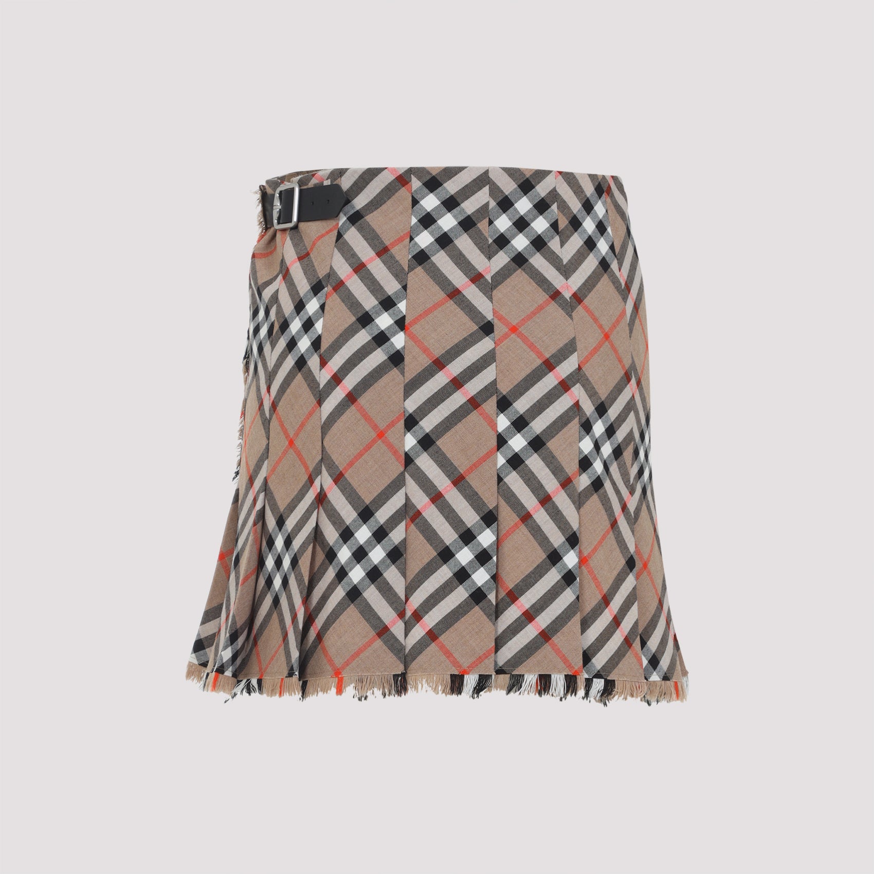 Check Midi Skirt