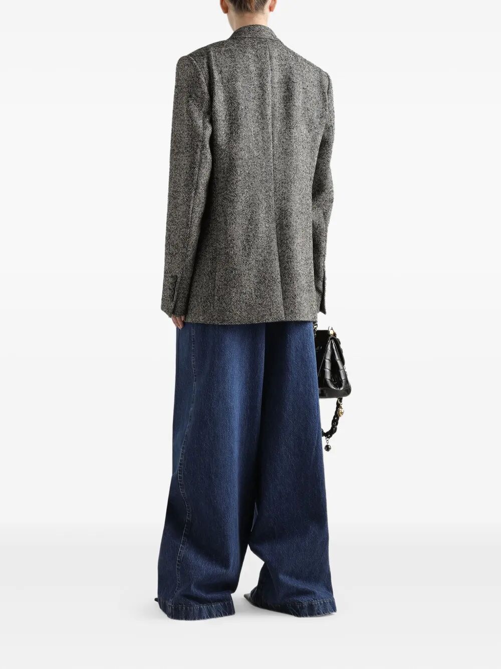 FIVE POCKET PLEATED JEANS