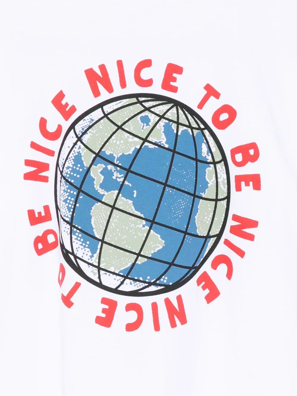 GLOBE-PRINT COTTON T-SHIRT