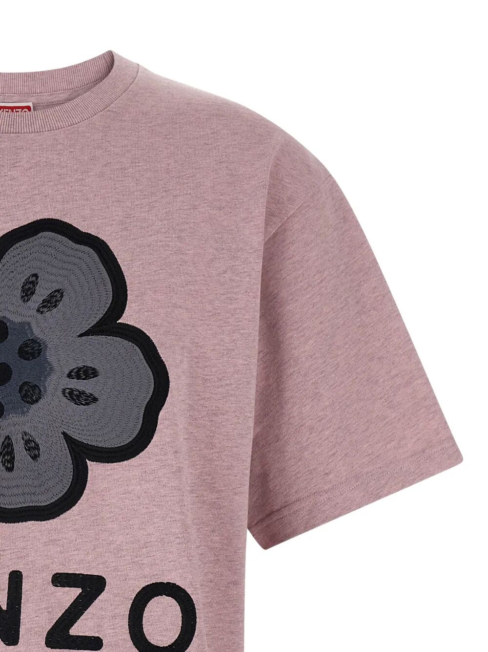 BOKE FLOWER EMBROIDERED OVERSIZED COTTON T-SHIRT