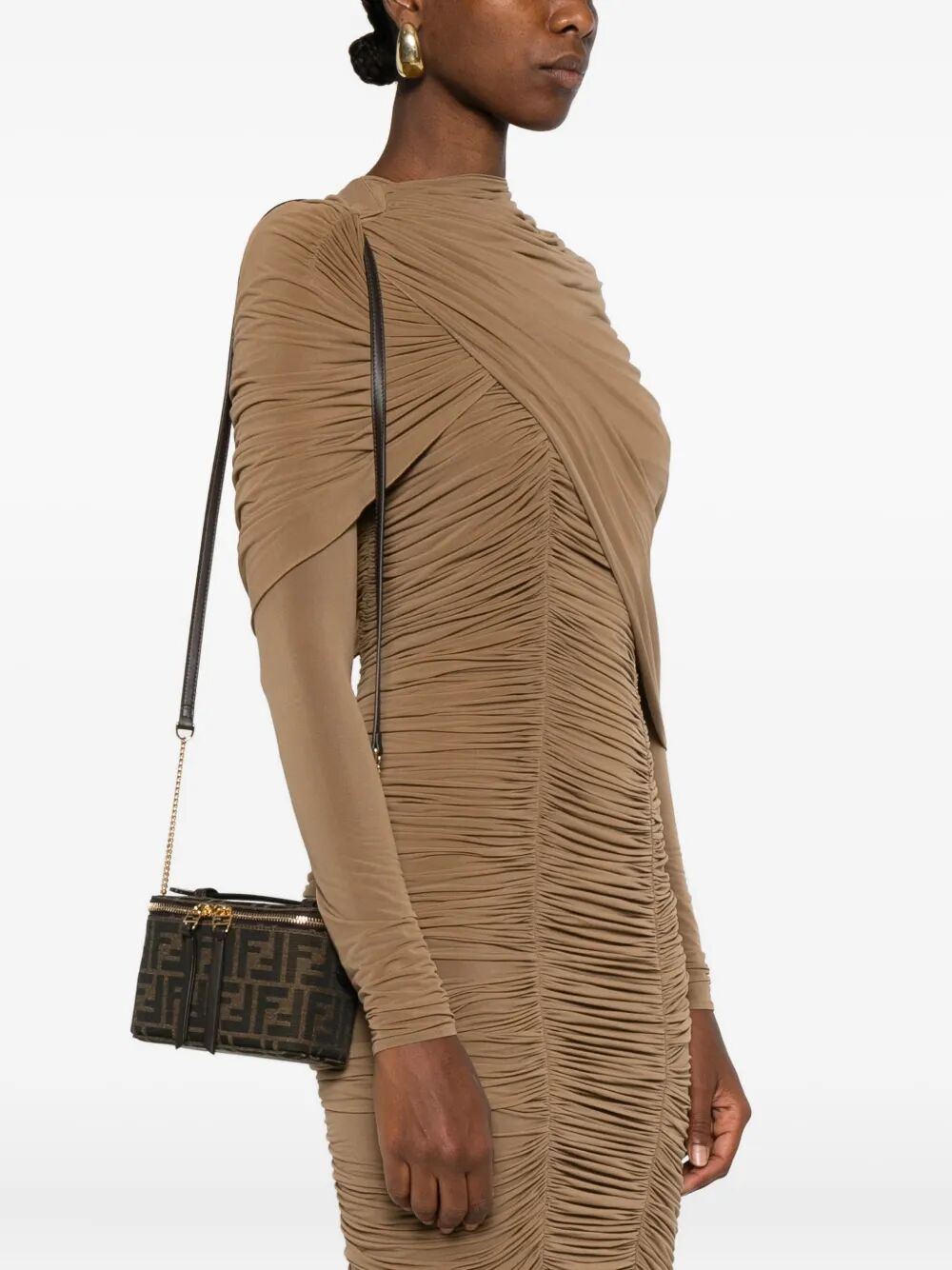 VANITY FF JACQUARD FABRIC BAG