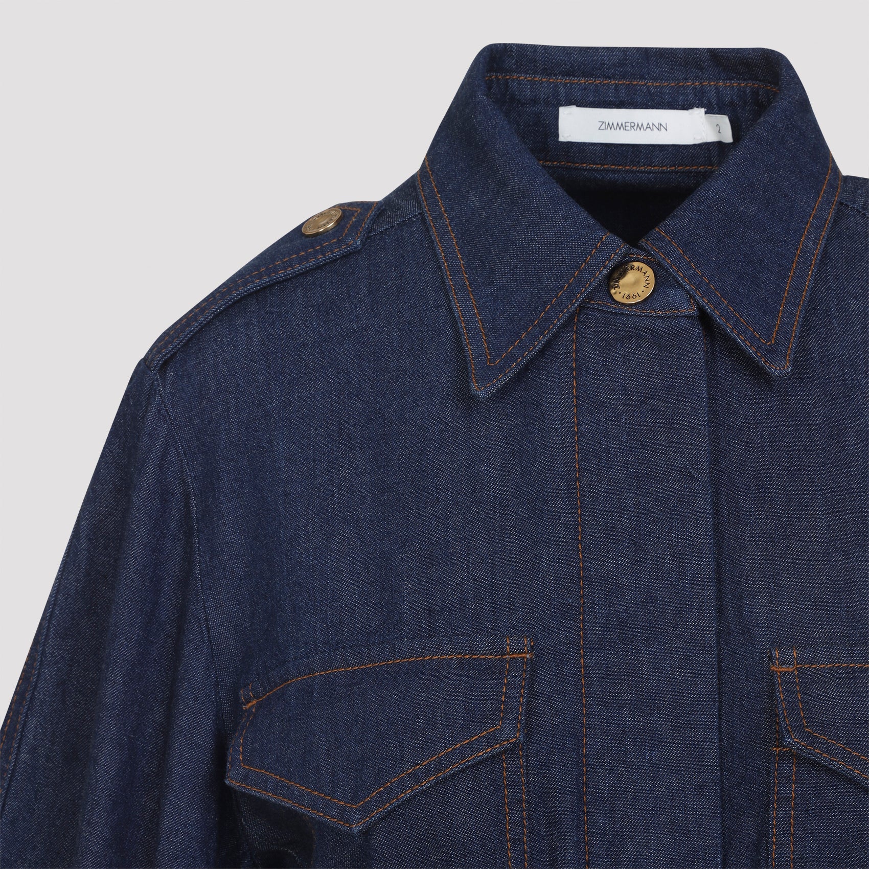Denim Cargo Mini Dress