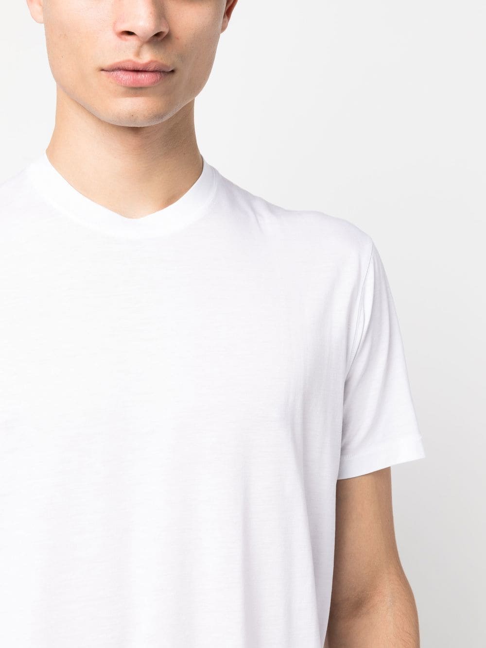 LYOCELL AND COTTON REGULAR FIT T-SHIRT