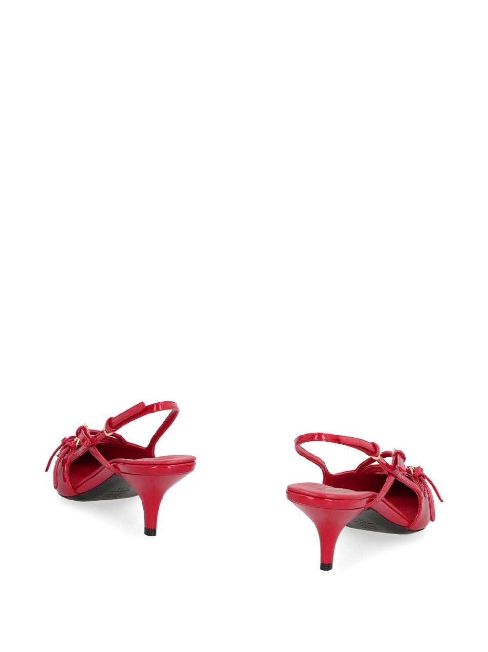 PATENT LEATHER SLINGBACKS WITH BUCKLES