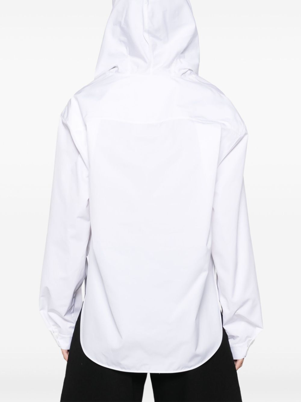 POPLIN HOODED SHIRT