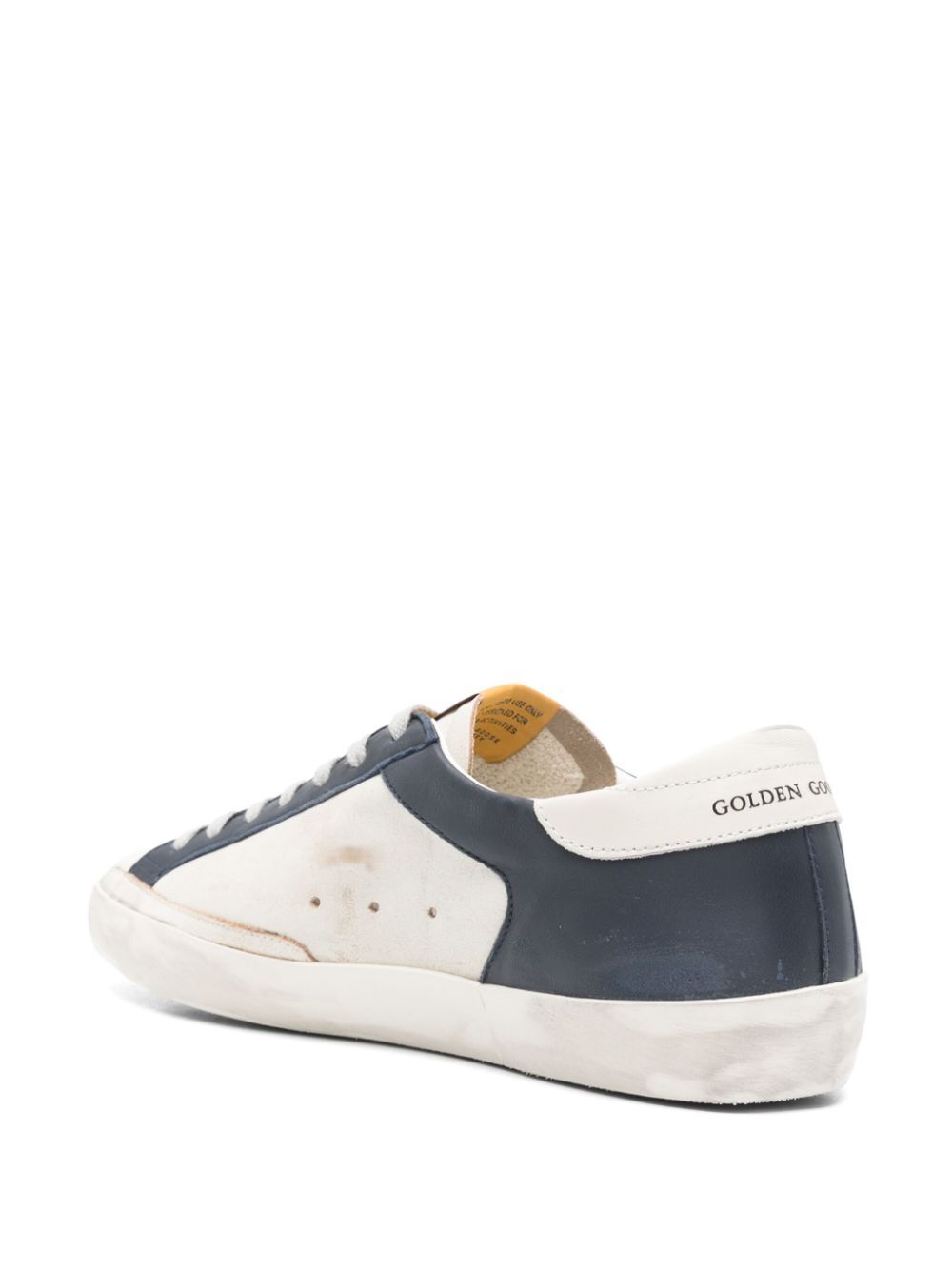 SUPER-STAR SNEAKERS IN NAPPA WITH DISTRESSED EFFECT