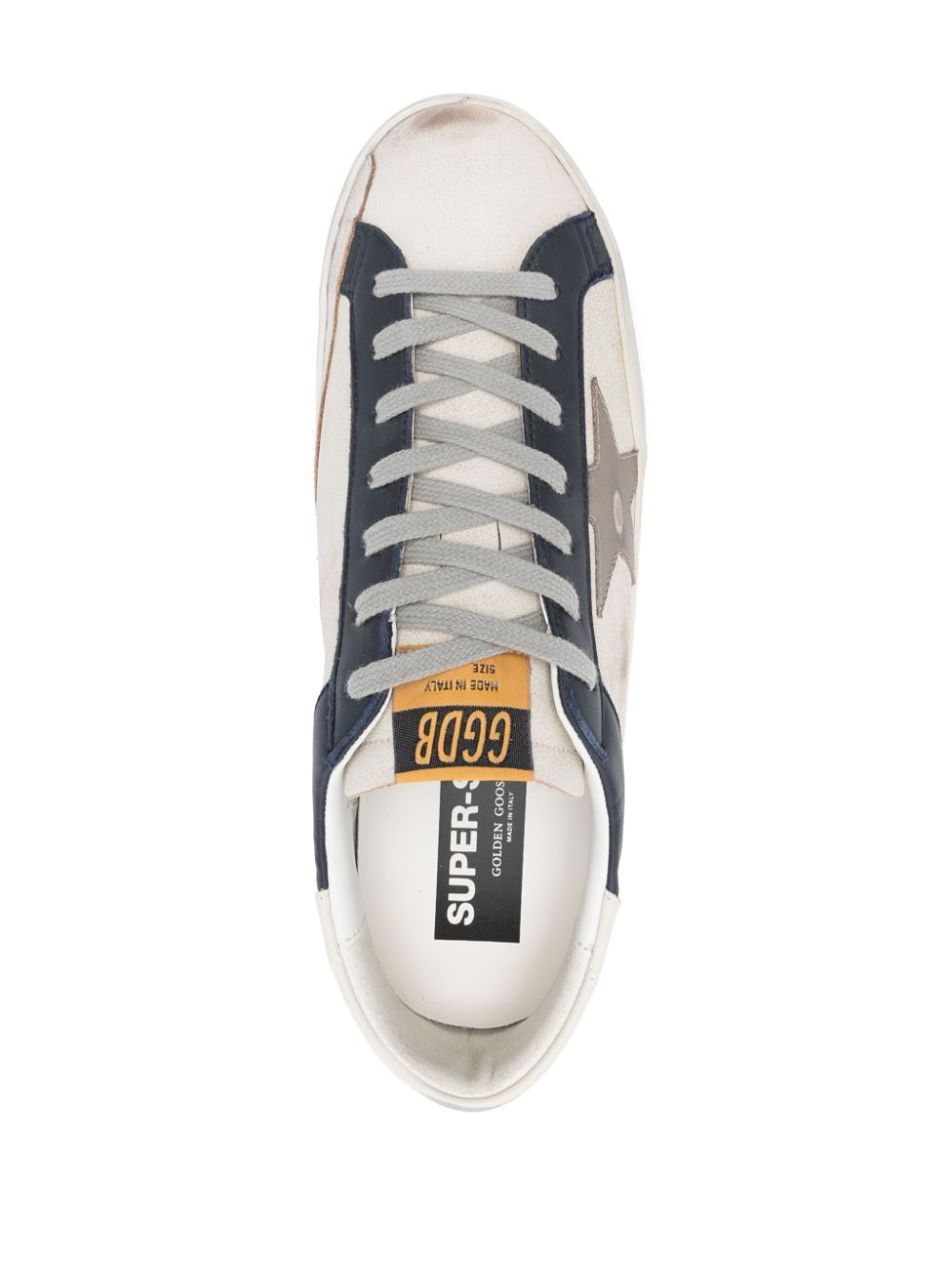 SUPER-STAR SNEAKERS IN NAPPA WITH DISTRESSED EFFECT