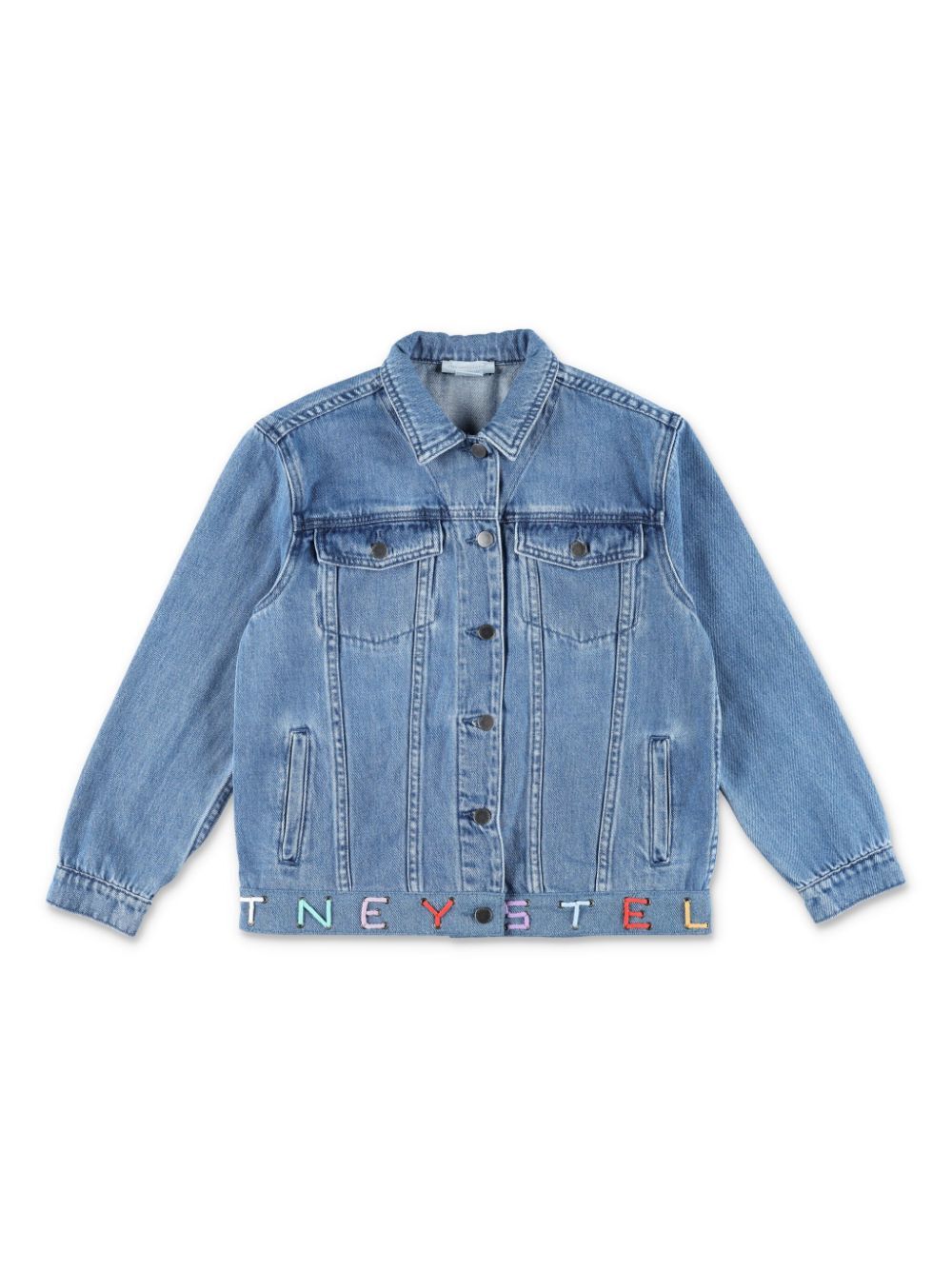 LOGO DETAILED DENIM JACKET