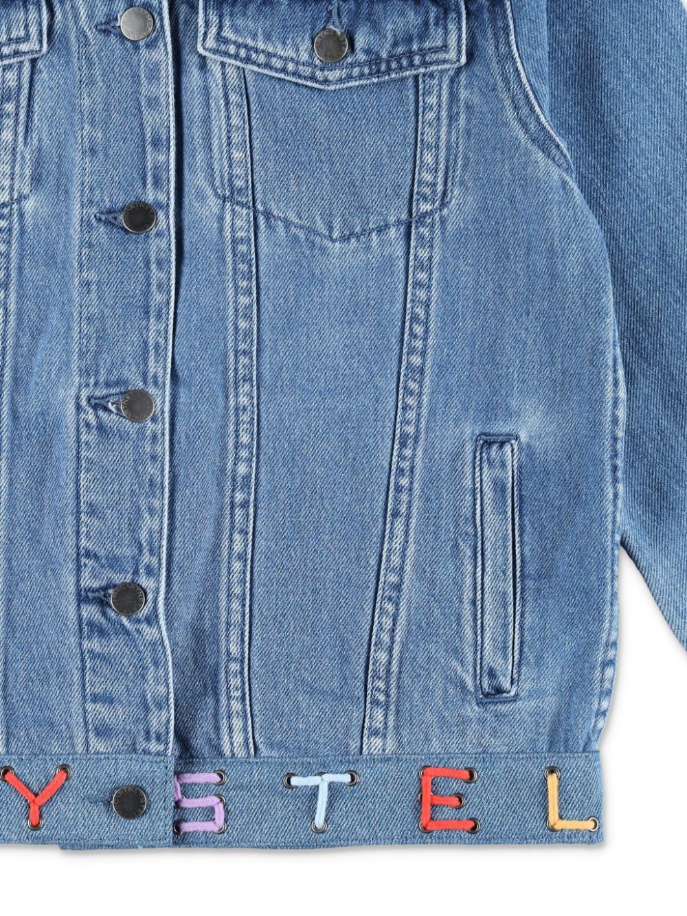 LOGO DETAILED DENIM JACKET