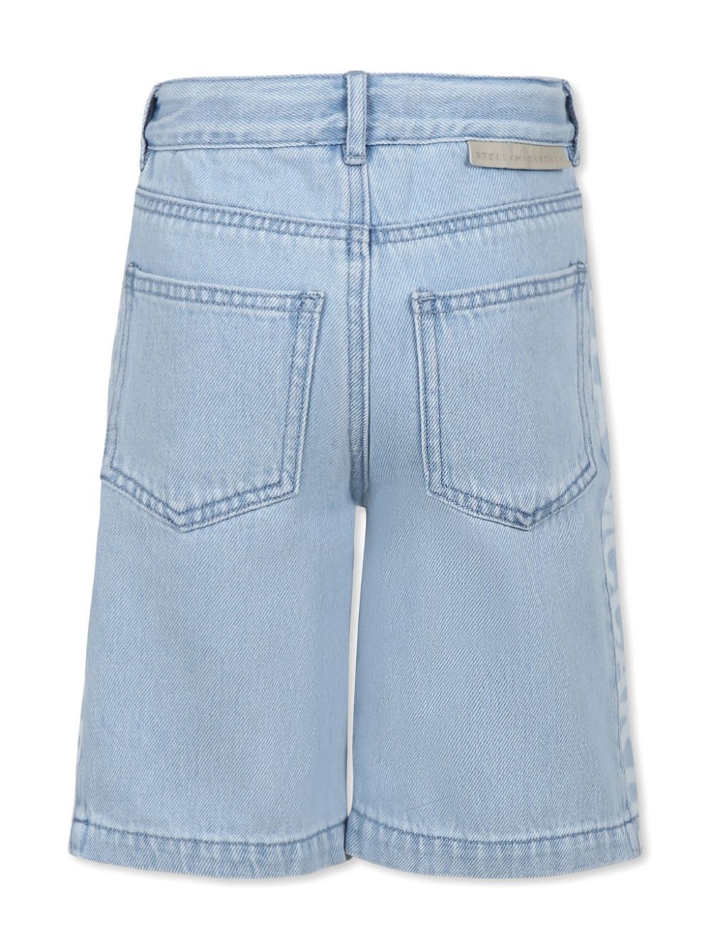 LOGO-PRINT DENIM SHORTS