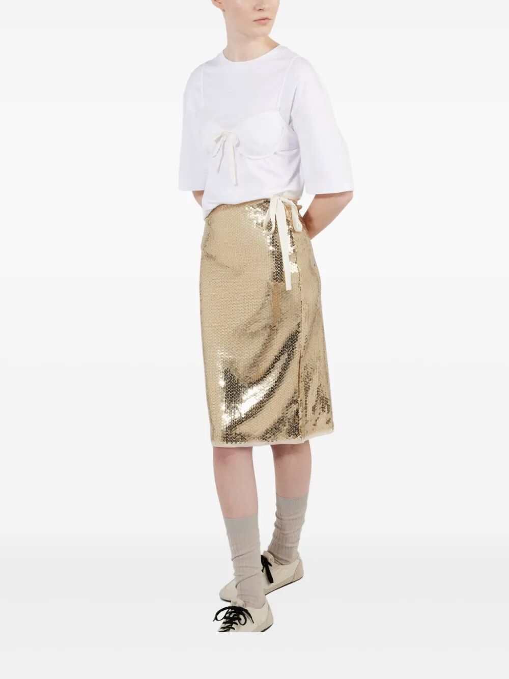 SEQUINED PENCIL SKIRT