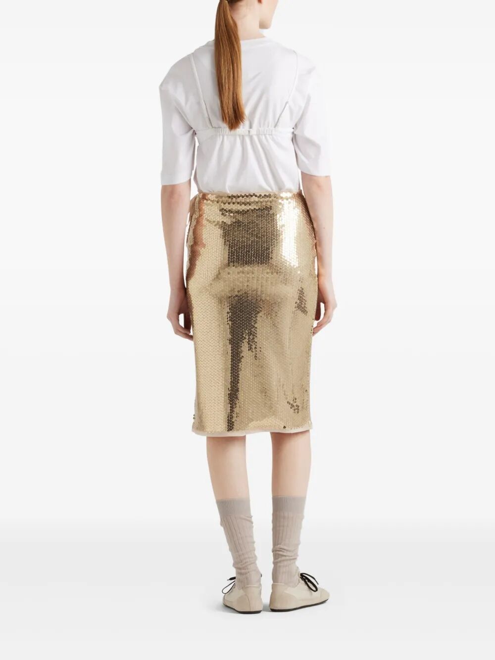 SEQUINED PENCIL SKIRT