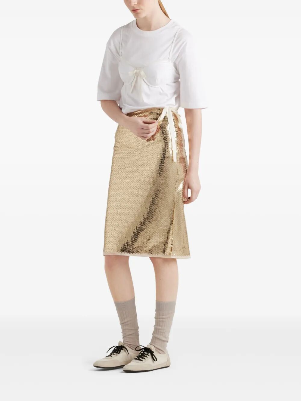 SEQUINED PENCIL SKIRT