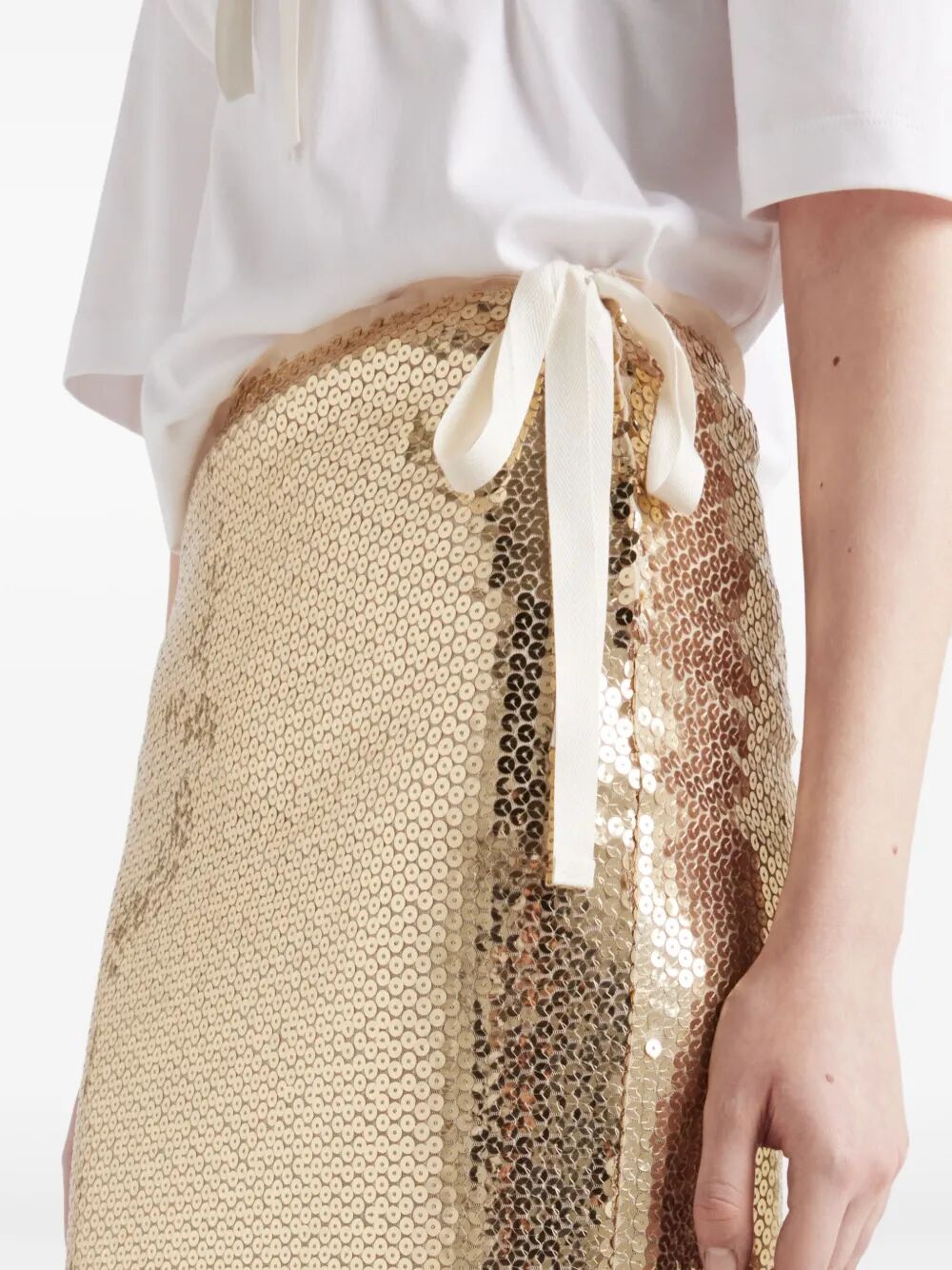 SEQUINED PENCIL SKIRT