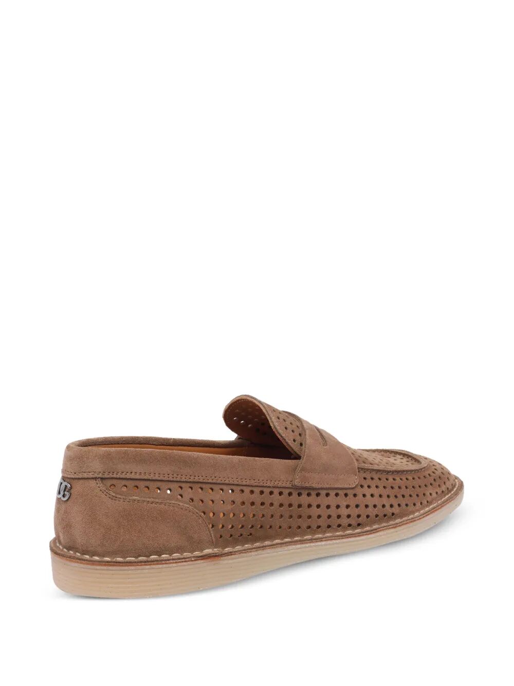 NEW FLORIO PERFORATED SUEDE LOAFERS