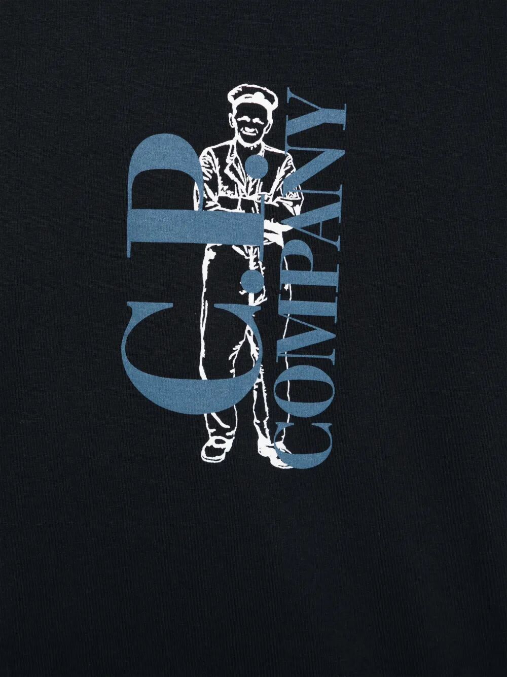 BRITISH SAILOR PRINT COTTON T-SHIRT