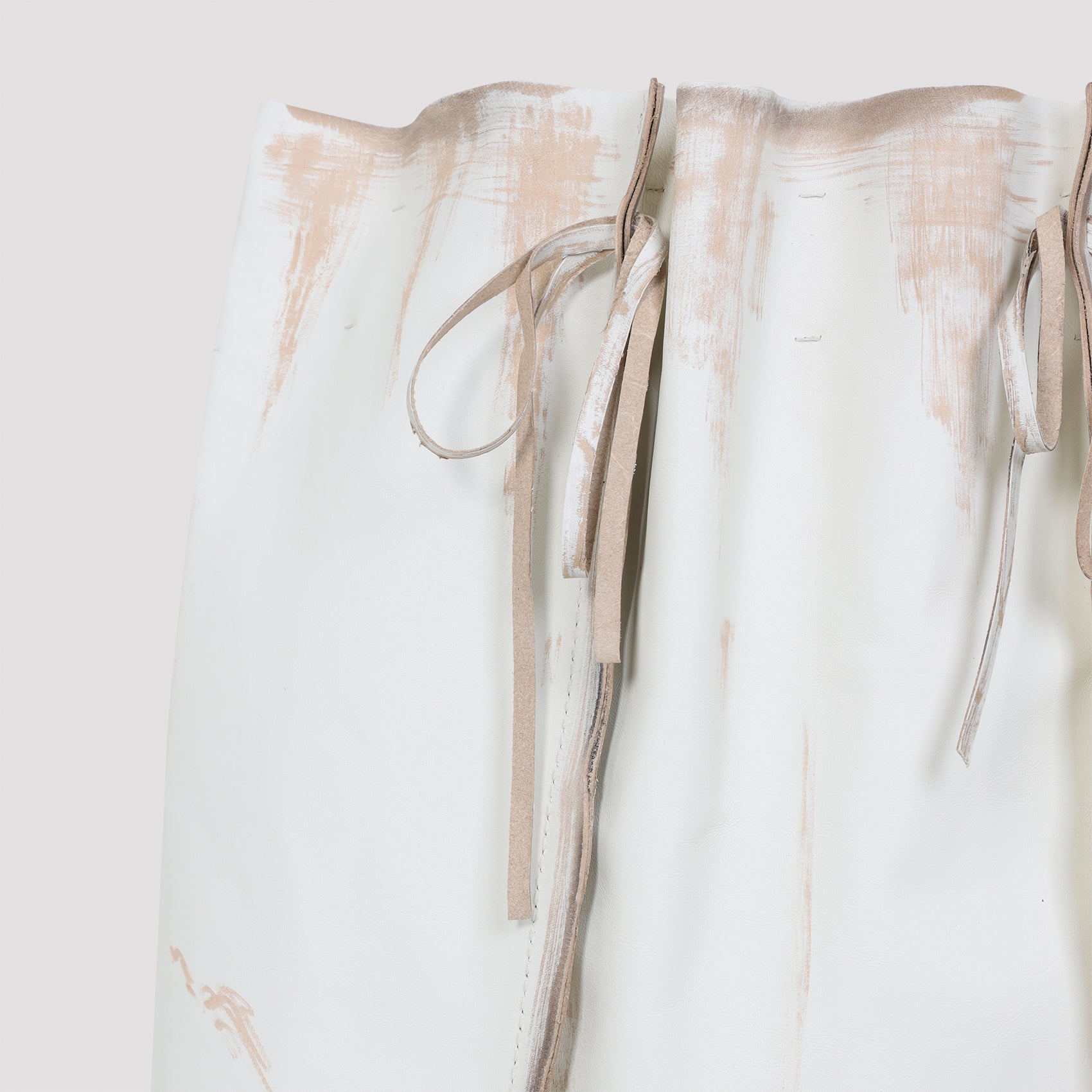 Calf Leather Midi Skirt