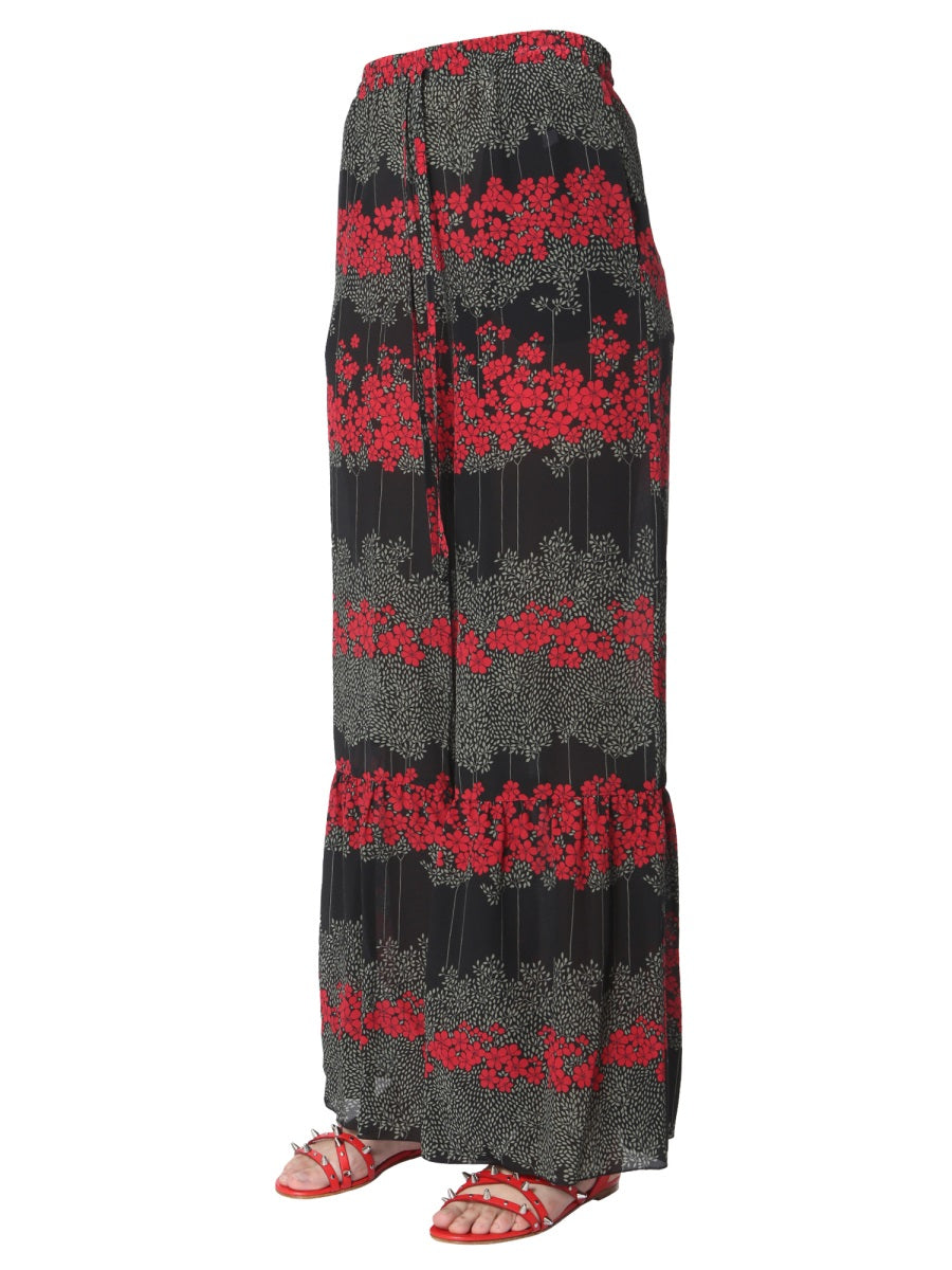 DREAMING PEONY PRINT TROUSERS