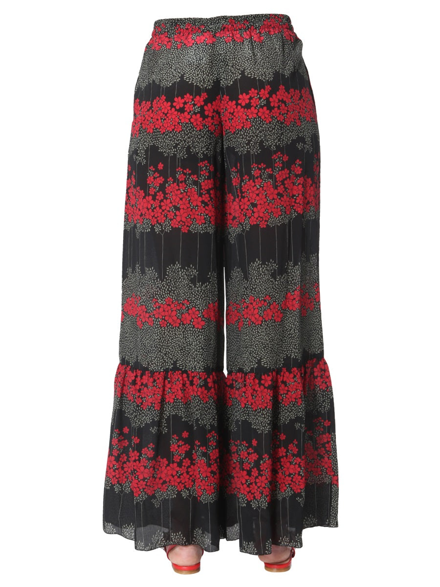 DREAMING PEONY PRINT TROUSERS