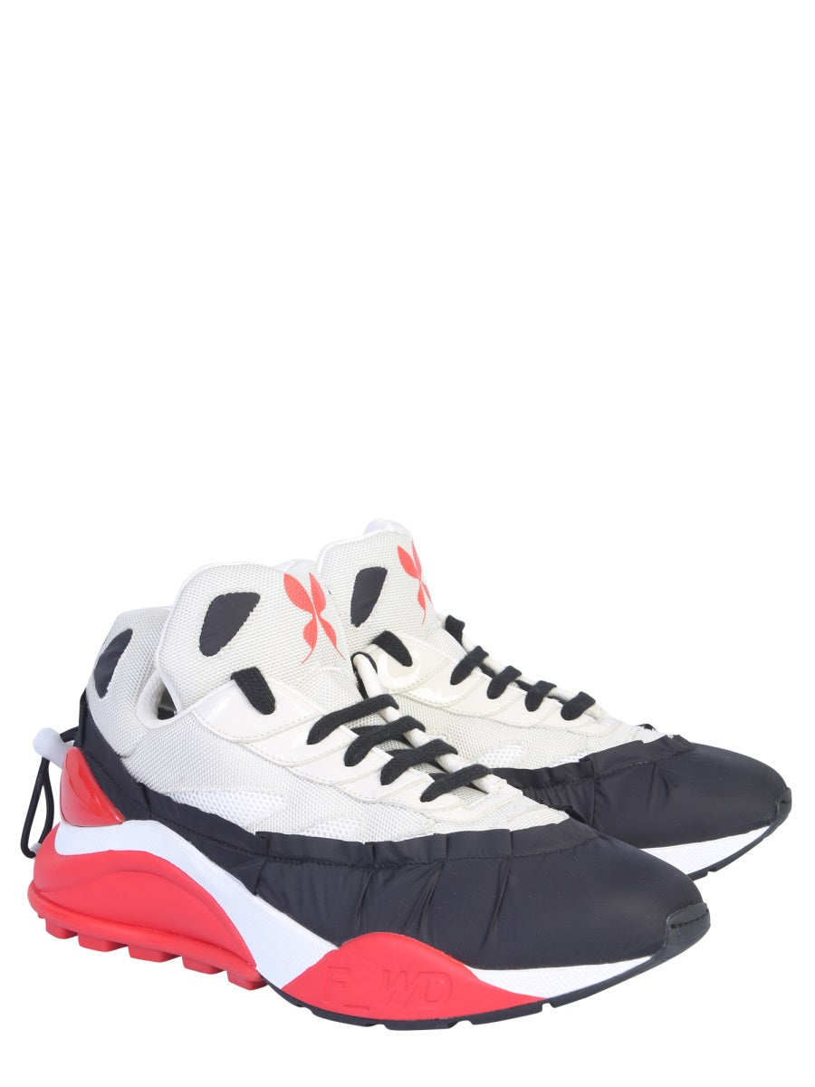 NYLON AND MESH SNEAKERS
