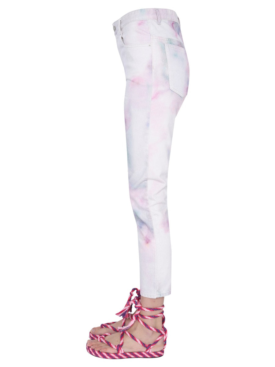 "WOOL" PRINTED JEANS