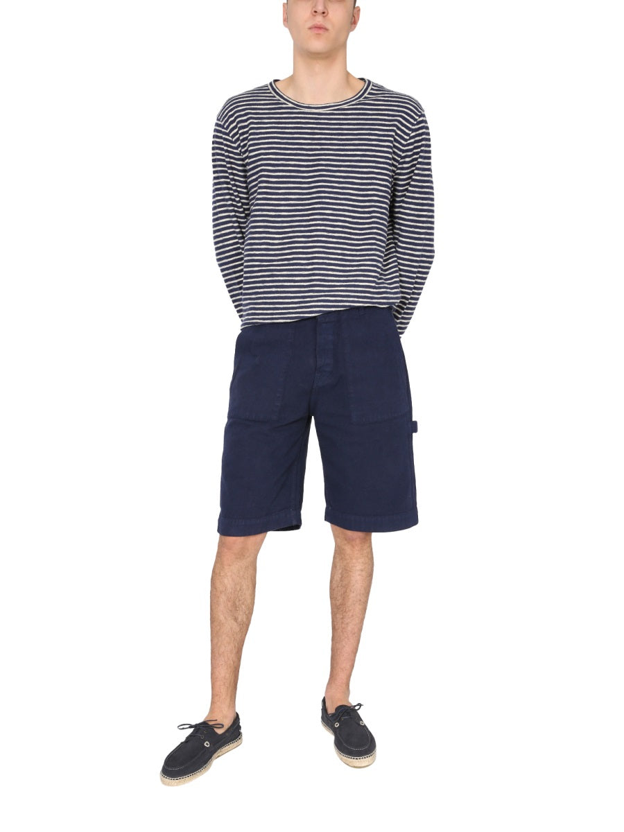 COTTON CANVAS BERMUDA