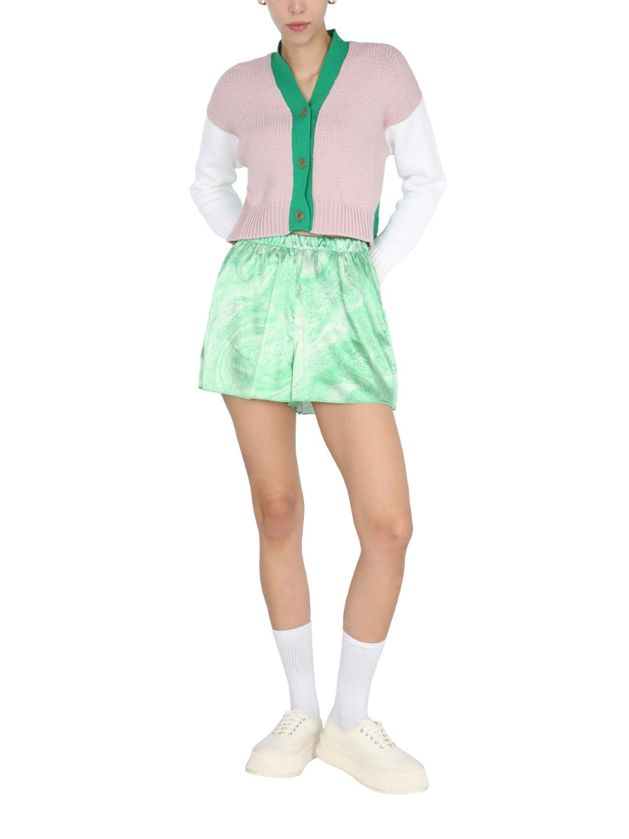MARBLE EFFECT SHORTS