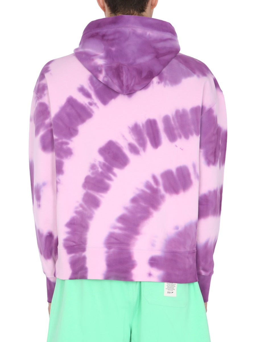PRINTED SWEATSHIRT WITH MICRO LOGO