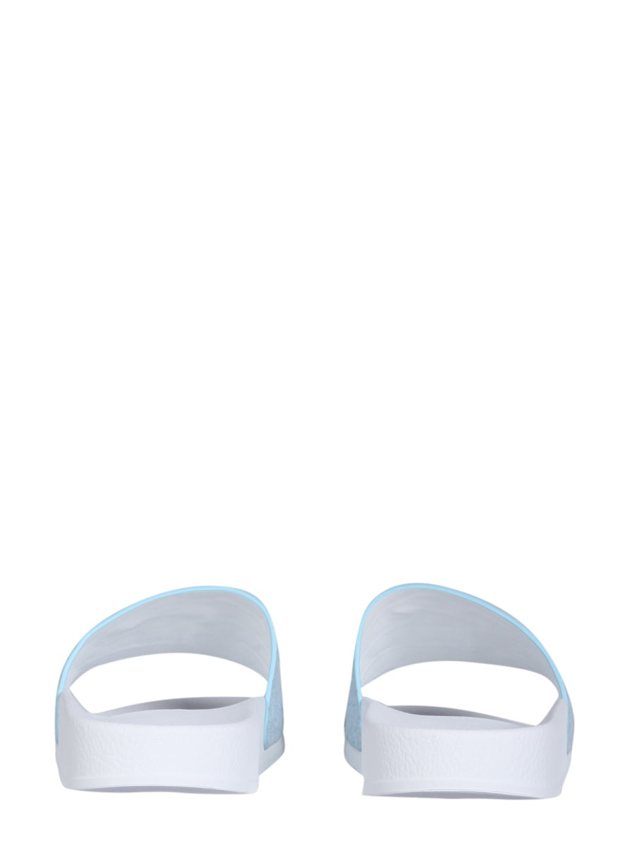 SLIDE SANDALS WITH LOGO