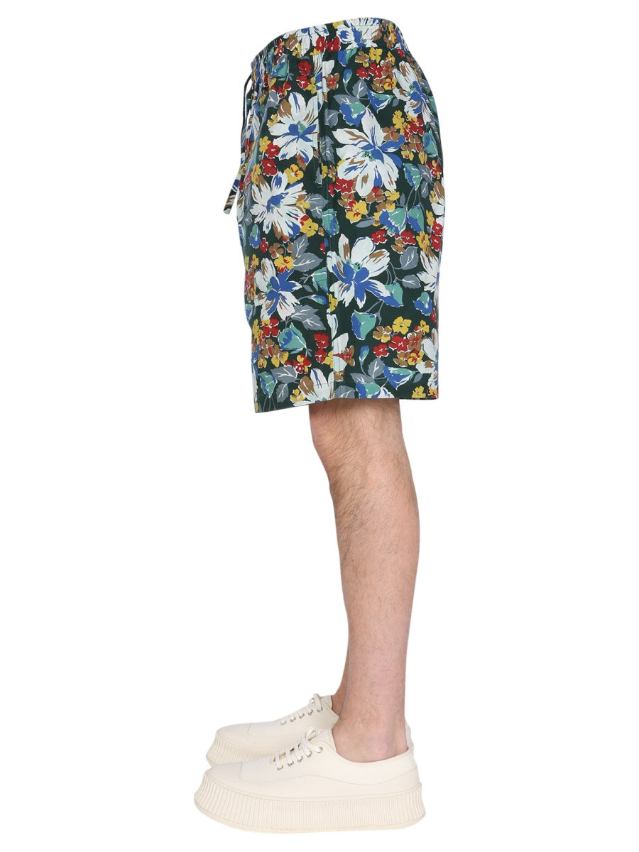 BERMUDA WITH FLORAL PRINT