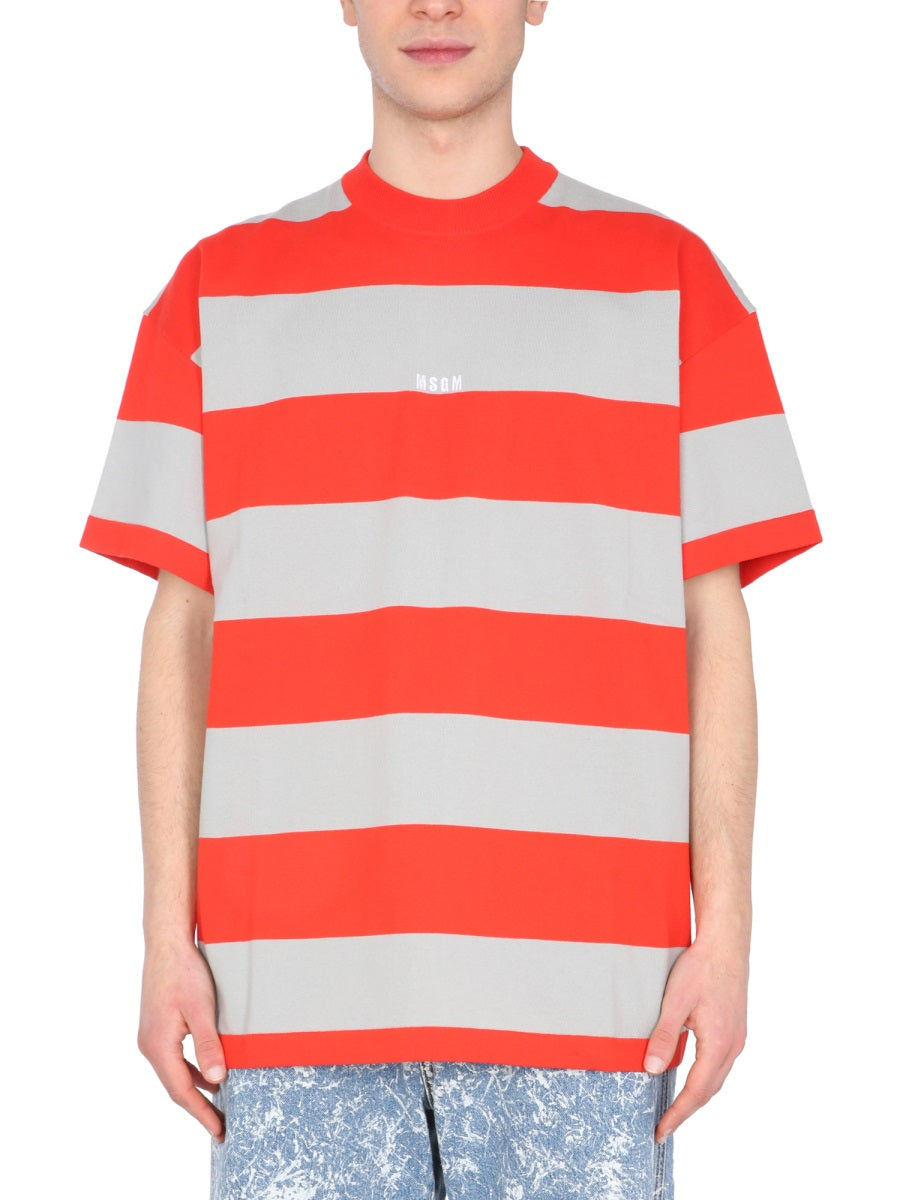 T-SHIRT WITH EMBROIDERED LOGO