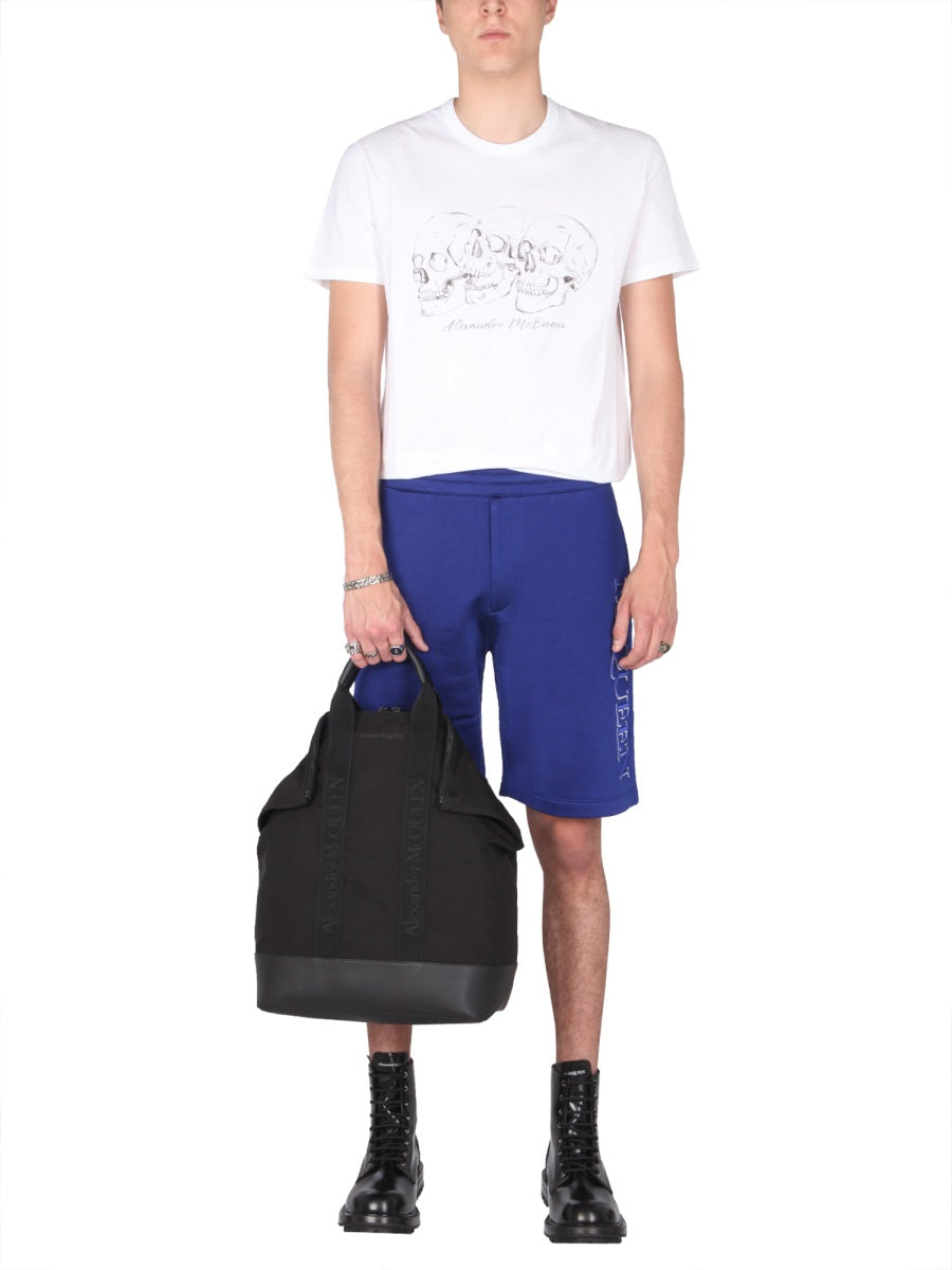 SHORTS WITH EMBROIDERED LOGO
