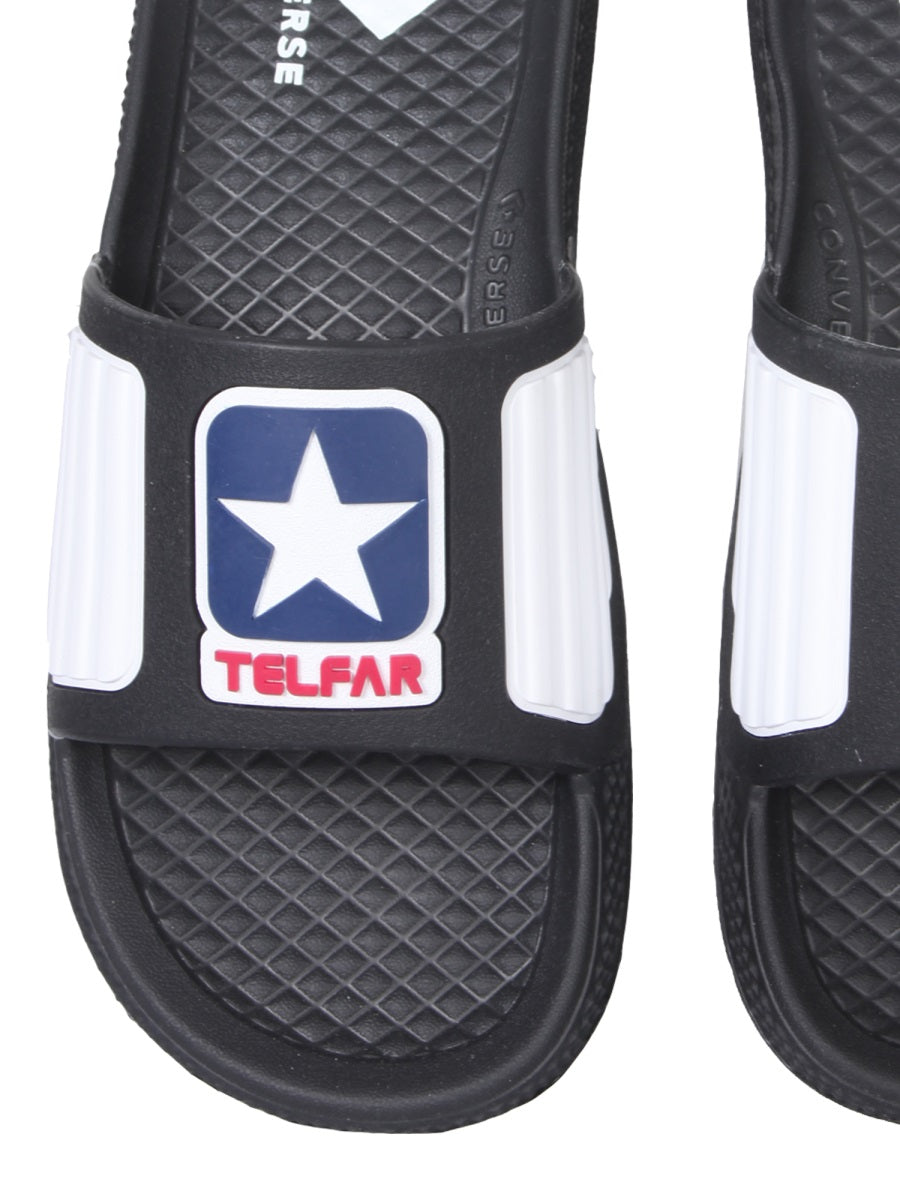 RUBBER SLIDE SANDALS