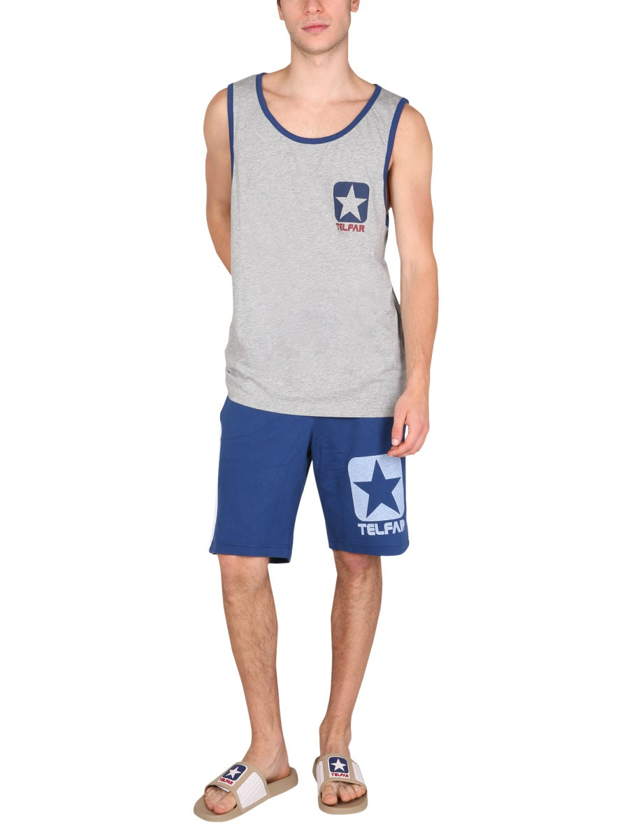 COTTON SWEAT SHORTS BERMUDA