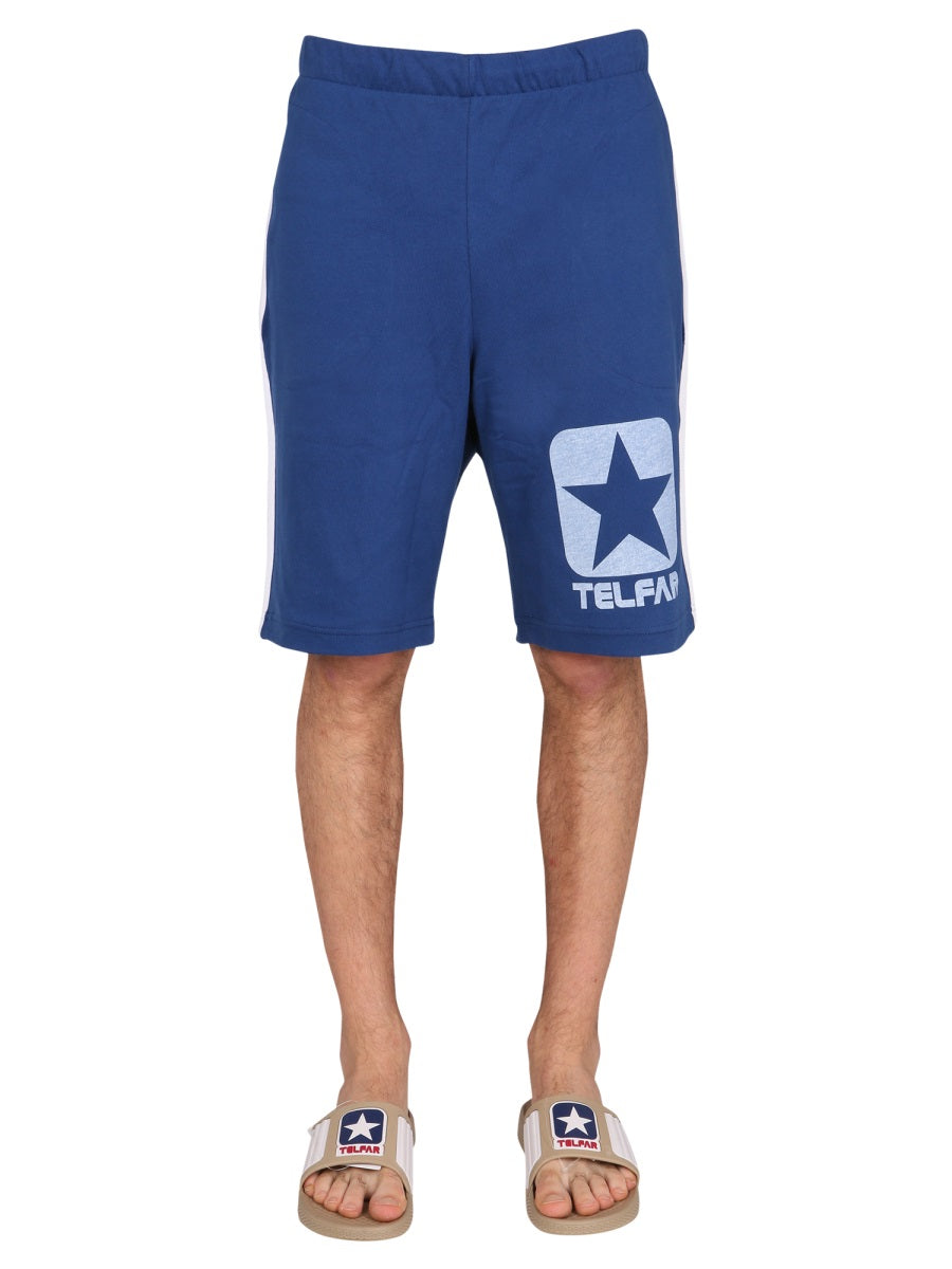 COTTON SWEAT SHORTS BERMUDA