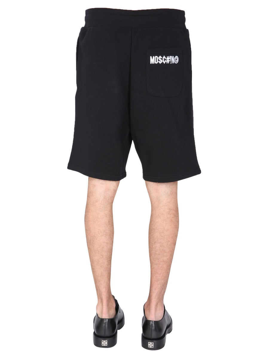 BERMUDA WITH LOGO EMBROIDERED