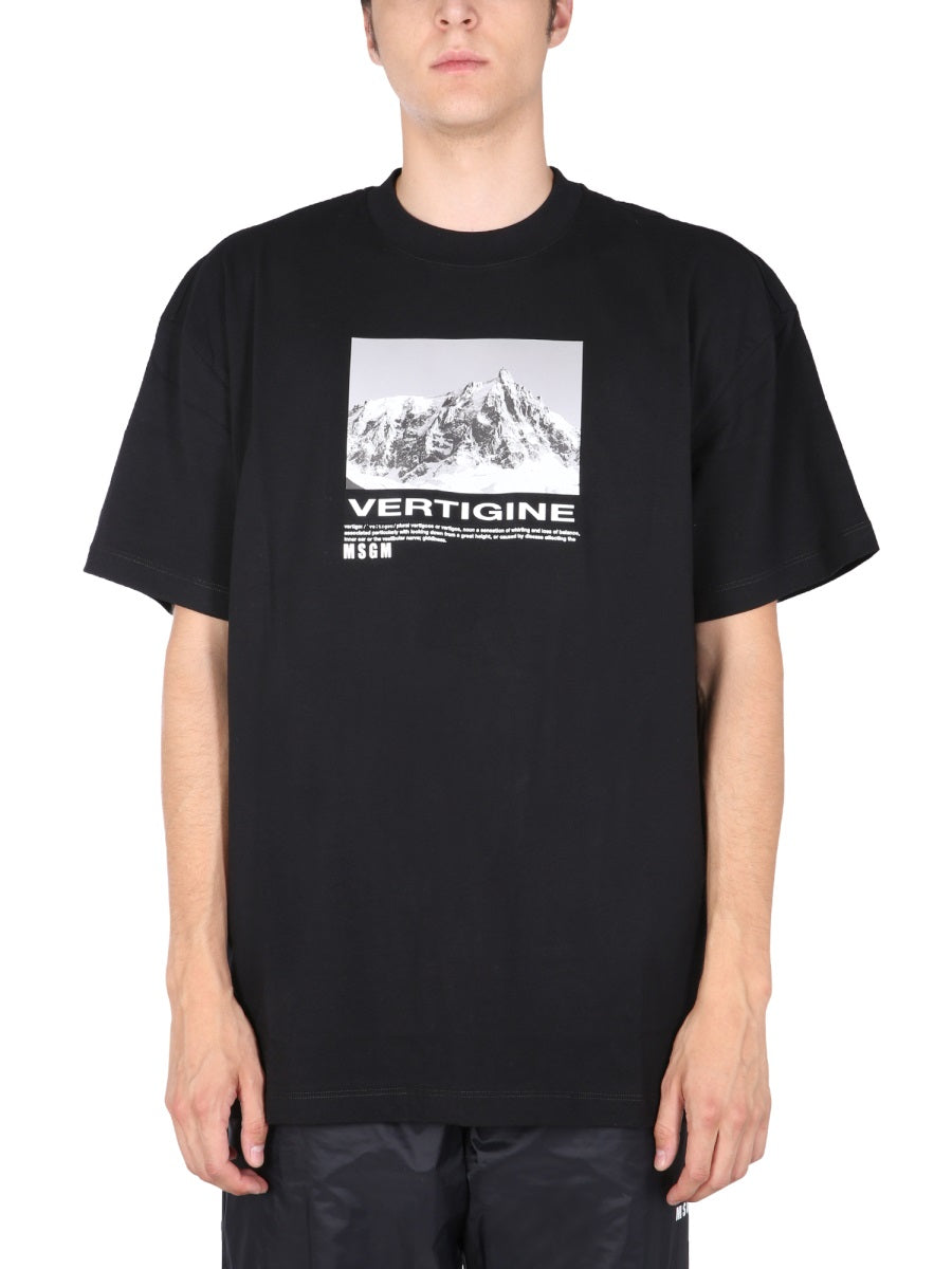 T-SHIRT WITH VERTIGO PRINT