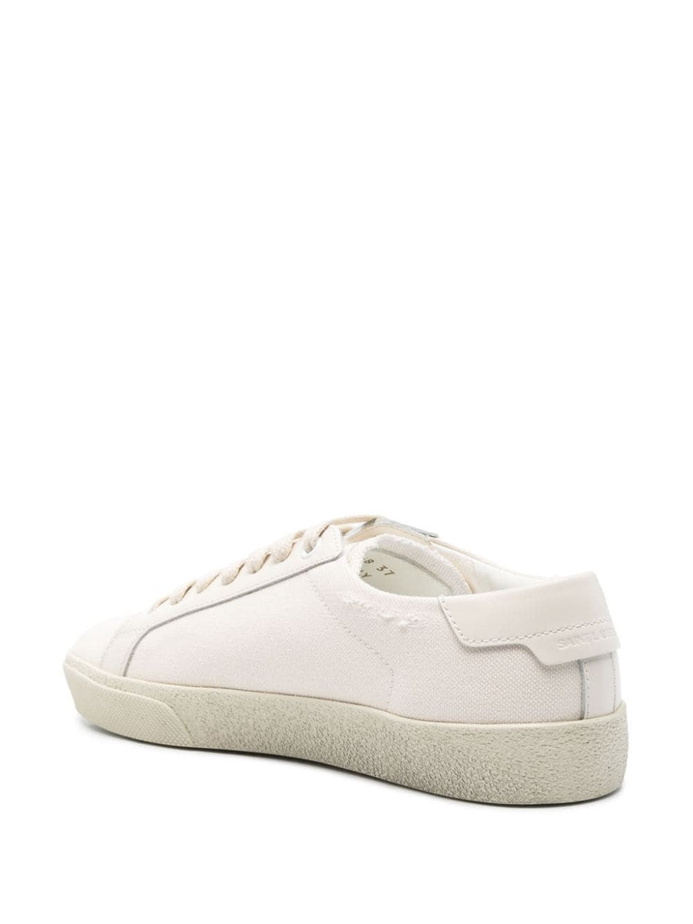 COURT CLASSIC SL/06 EMBROIDERED SNEAKERS IN CANVAS AND LEATHER
