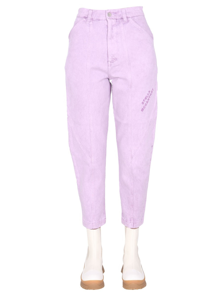 JEANS WITH EMBROIDERED LOGO