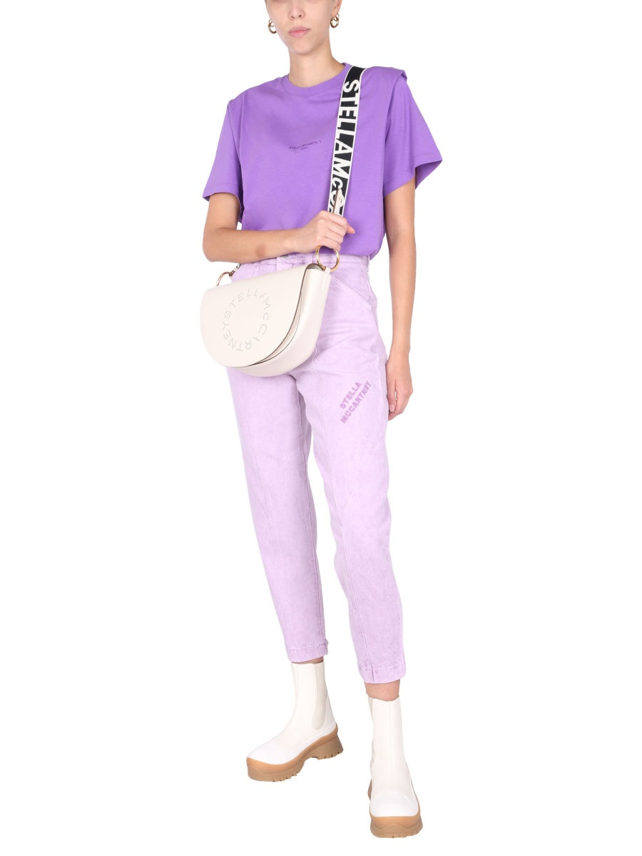 JEANS WITH EMBROIDERED LOGO