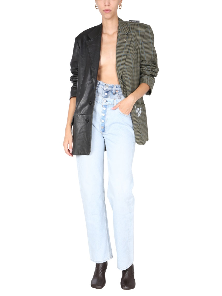 DOUBLE WAISTED JEANS