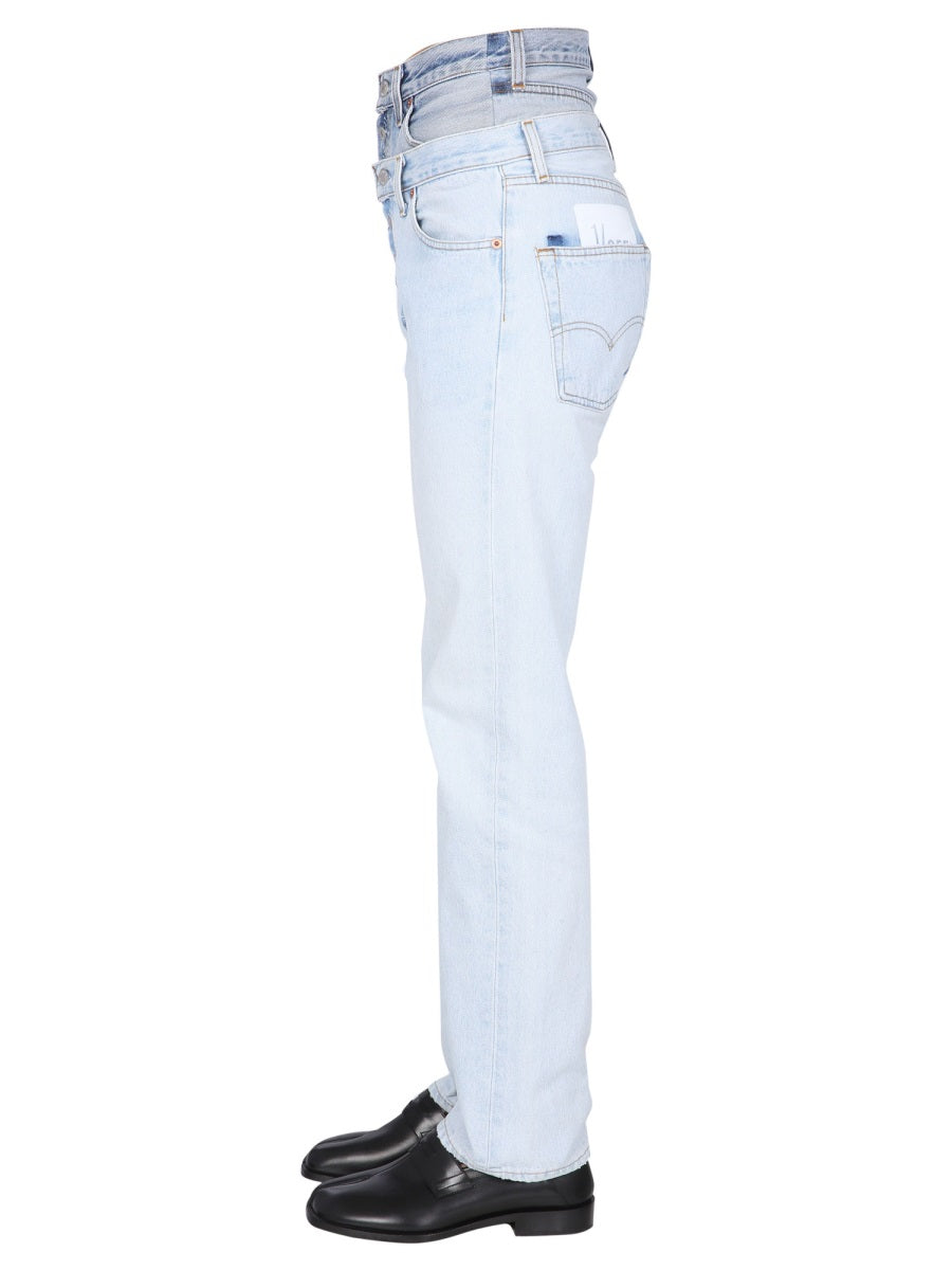 DOUBLE WAISTED JEANS