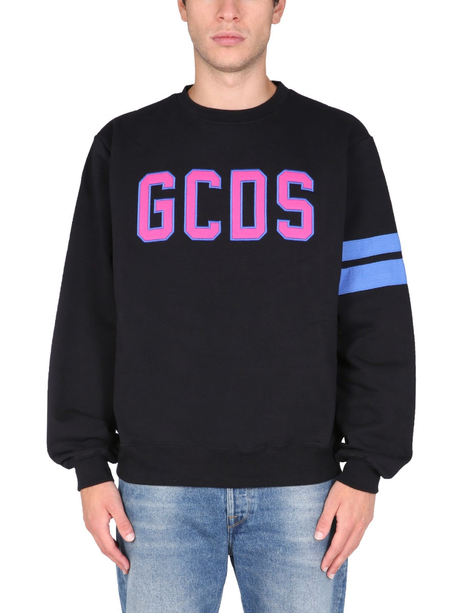 LOGO EMBROIDERED COTTON SWEATSHIRT