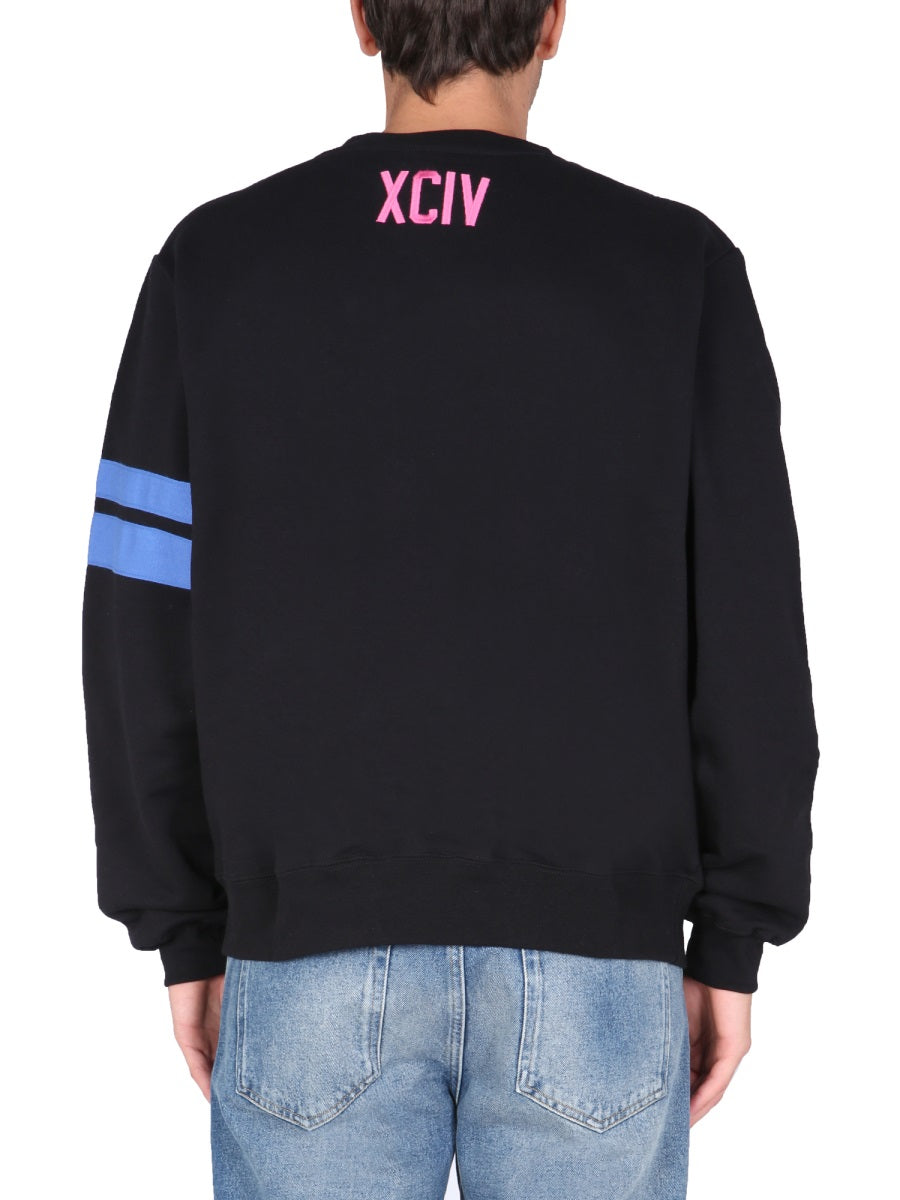 LOGO EMBROIDERED COTTON SWEATSHIRT