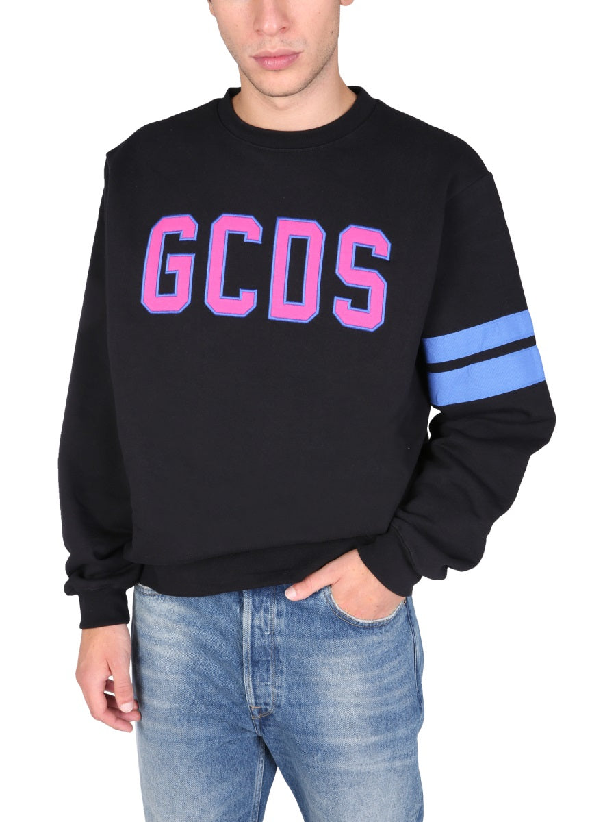 LOGO EMBROIDERED COTTON SWEATSHIRT