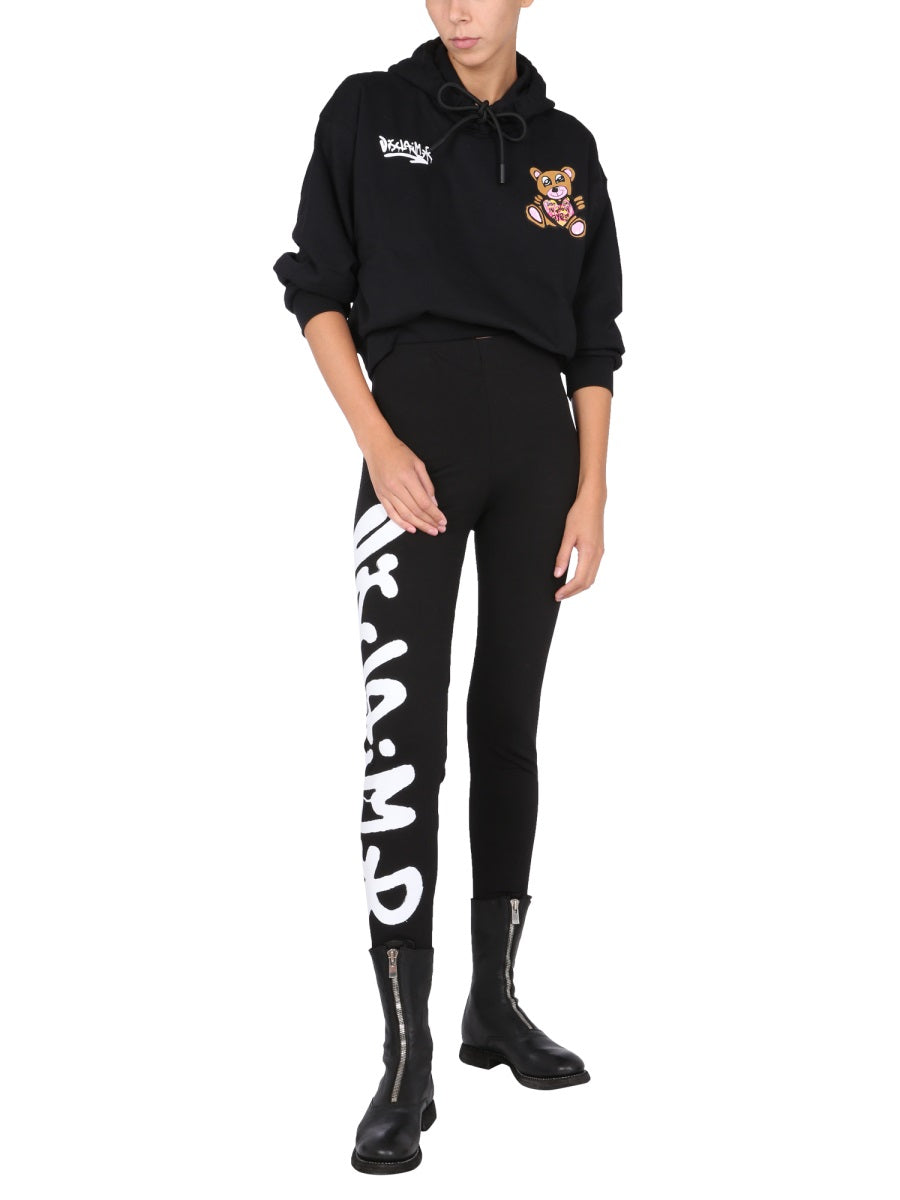 LEGGINGS WITH LOGO PRINT
